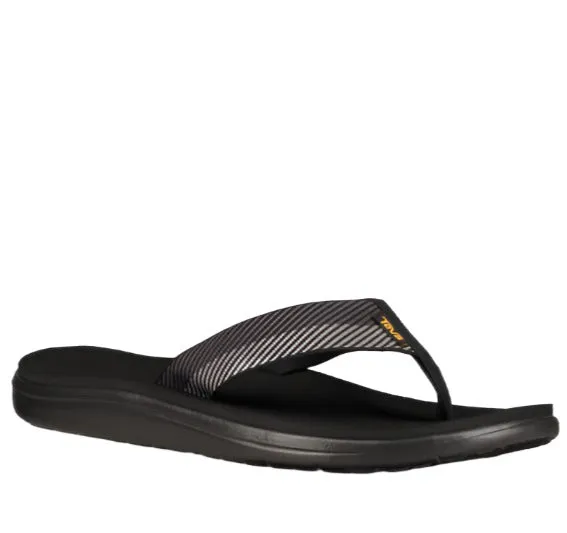 Flat Bridal Sandals Teva Men's Voya Flip Sandal - Vori Black Gray
