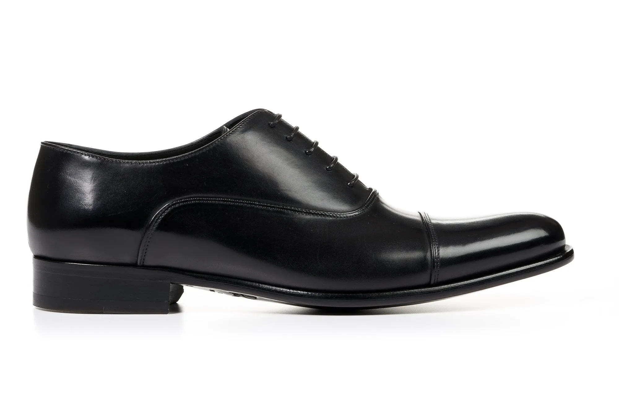 Oxford Loafers The Cagney II Stitched Cap-Toe Oxford - Nero