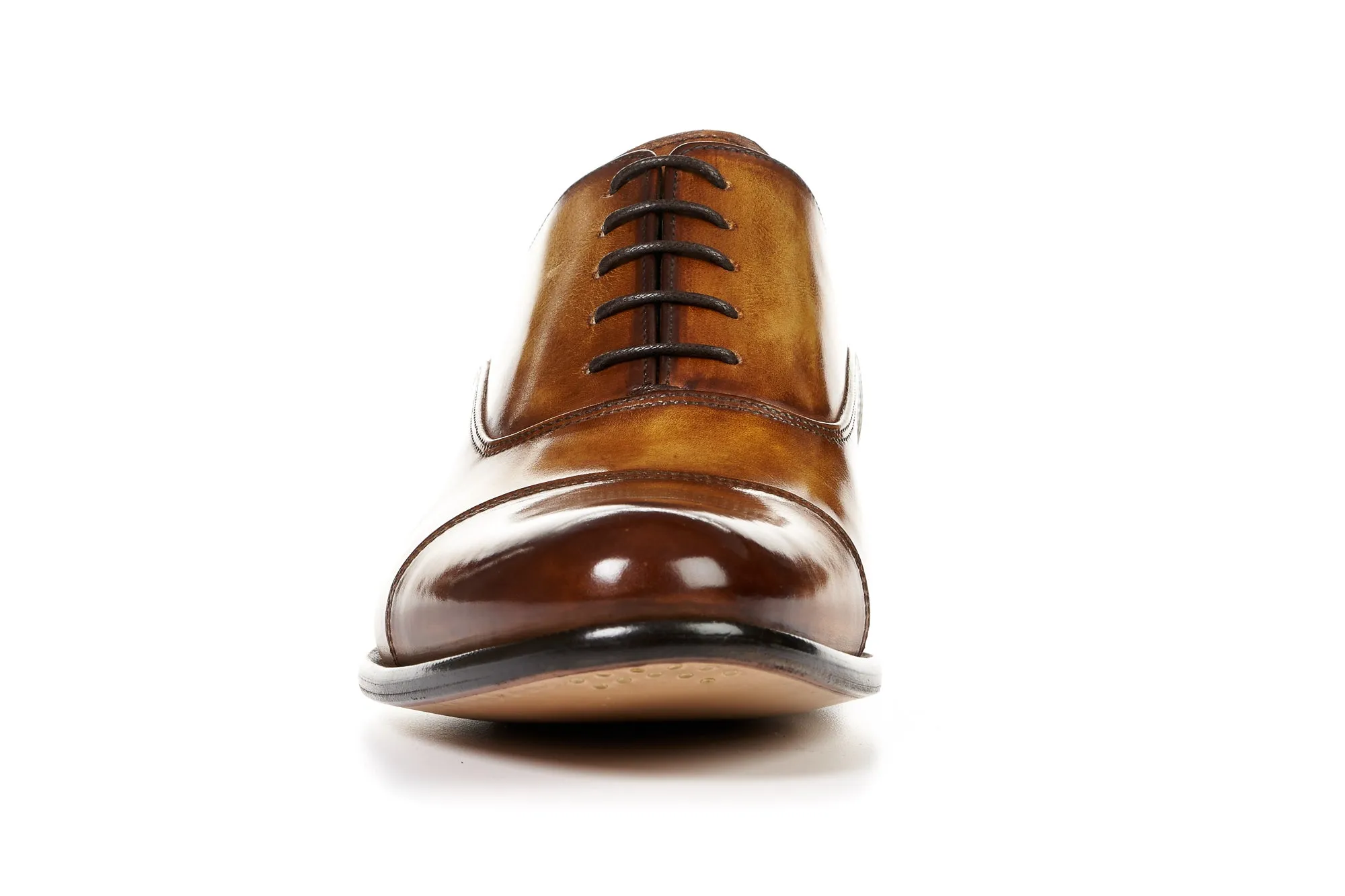 The Cagney II Stitched Cap-Toe Oxford - Tobacco Oxford Shoes Dress