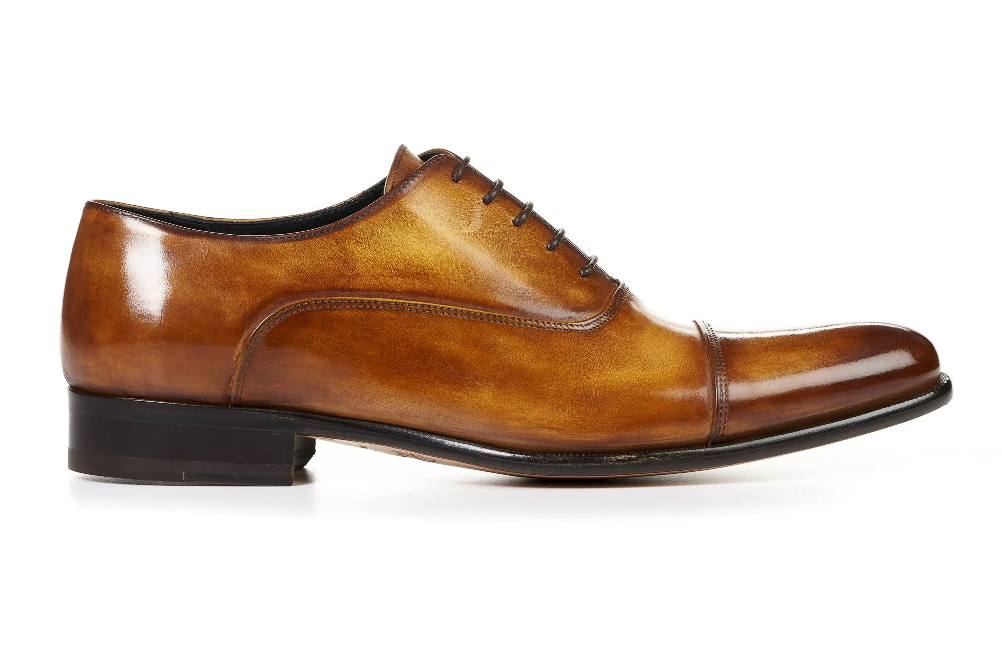 Oxfords Brown The Cagney II Stitched Cap-Toe Oxford - Tobacco