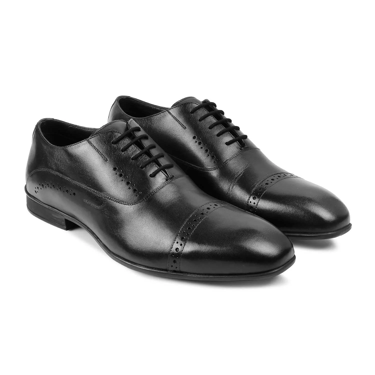 The Gford Black Ultra Wingtip Oxfords