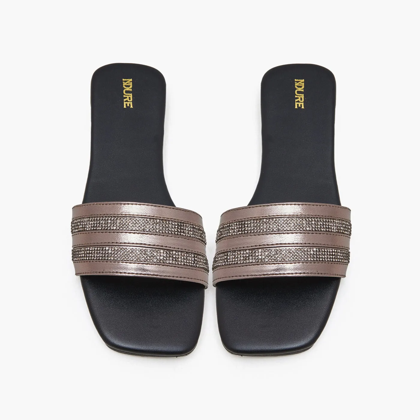 Studded Shoes Flats Women's Blingy Chappals