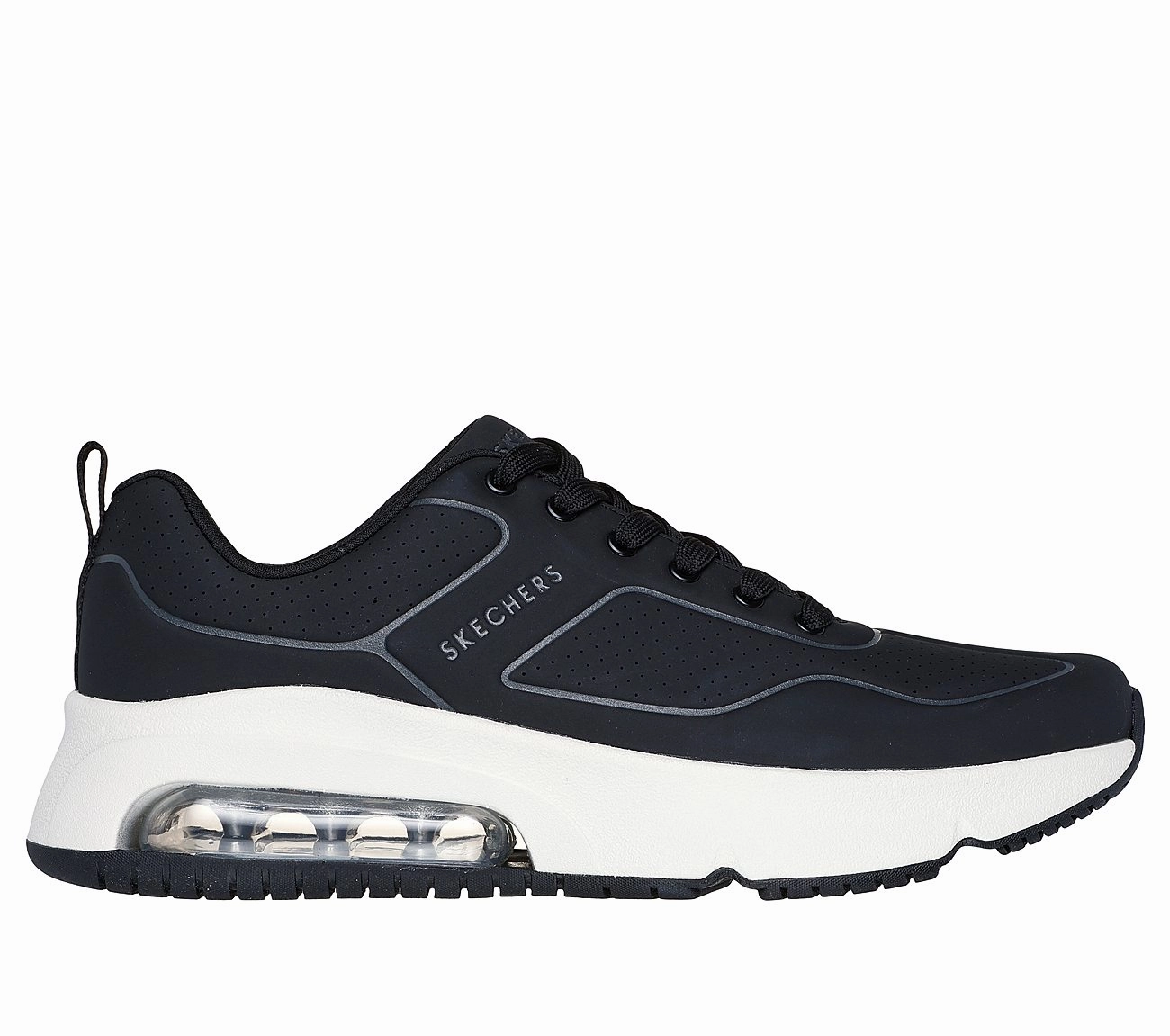 UNO EVOLVE - INFINITE AIR - BLACK BLK Italian Cap Toe Oxfords