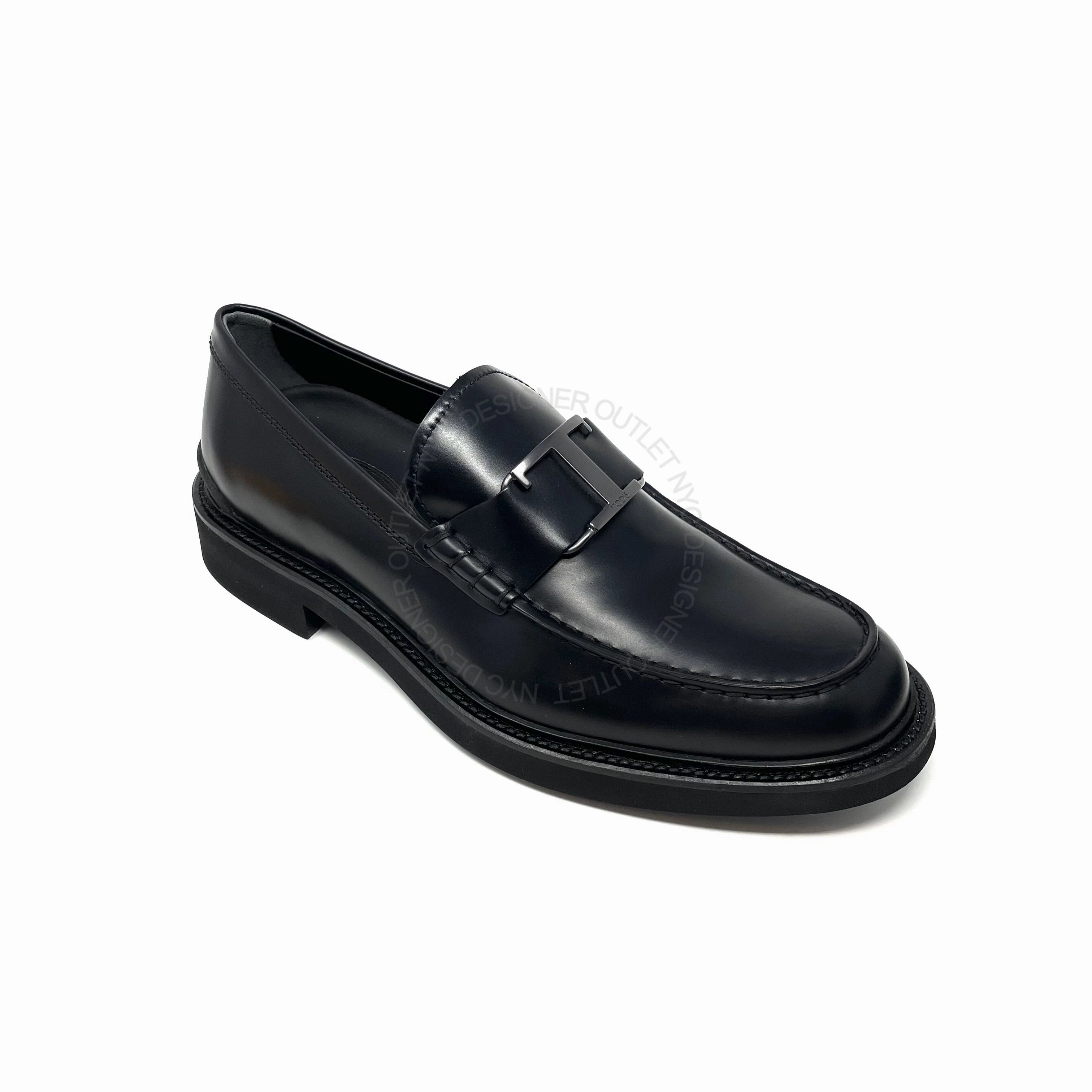 Tod's T Logo Loafers Leather Casual Loafers