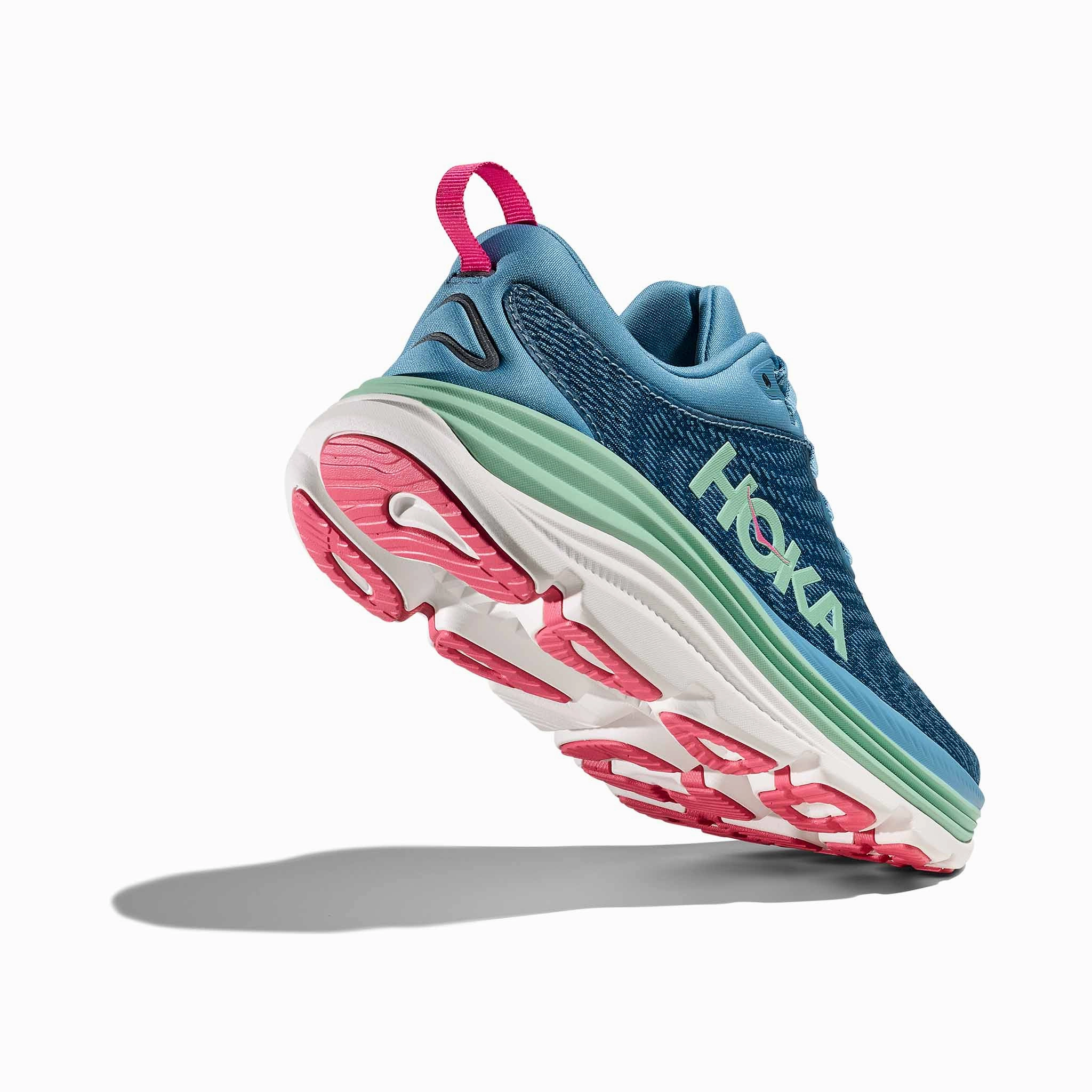 Shoes Non Slip HOKA | Women's Gaviota 5 Running Shoes - Alpine Blue/Jadeite