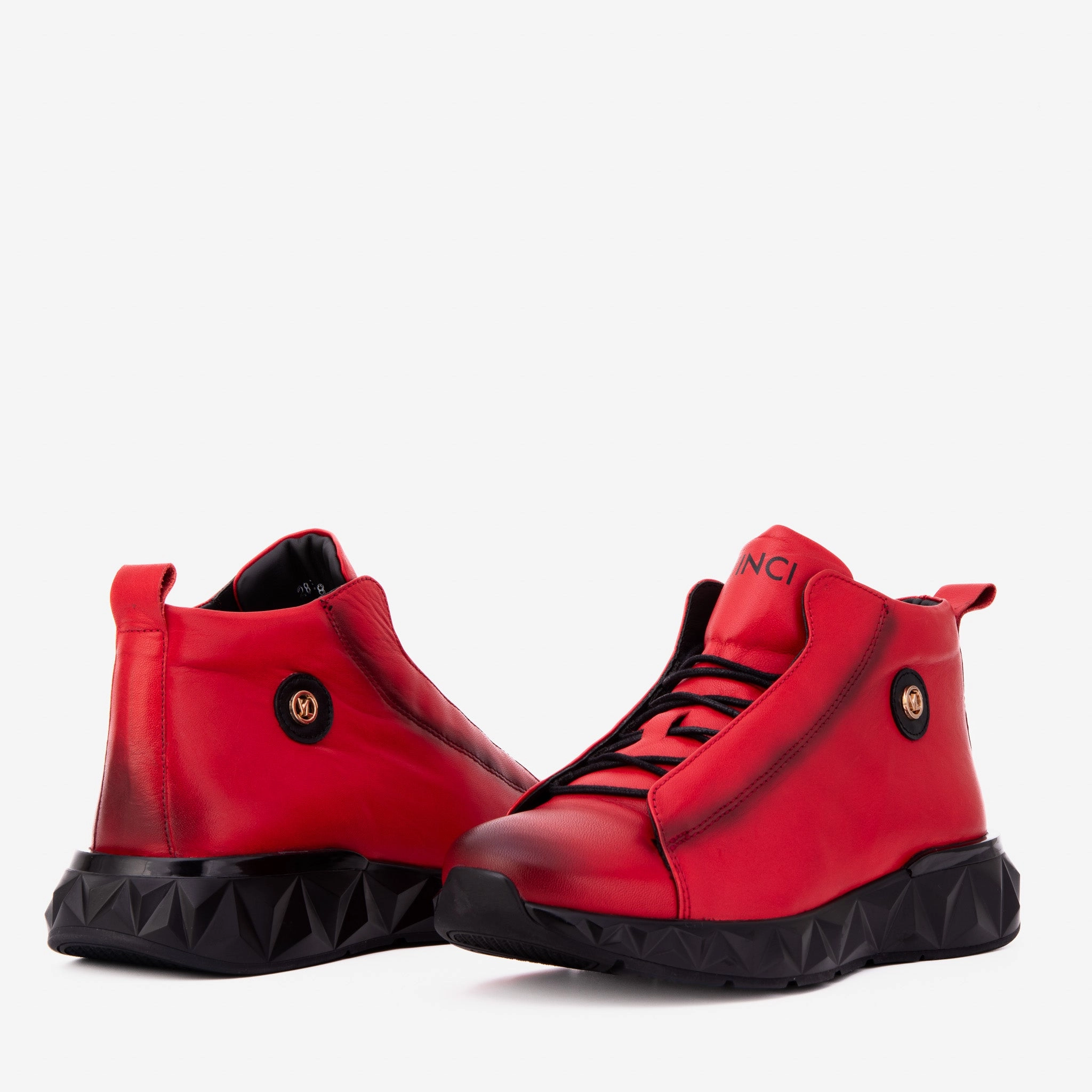 Steel-toe Boots The Vertex Red Leather Men's Sneaker