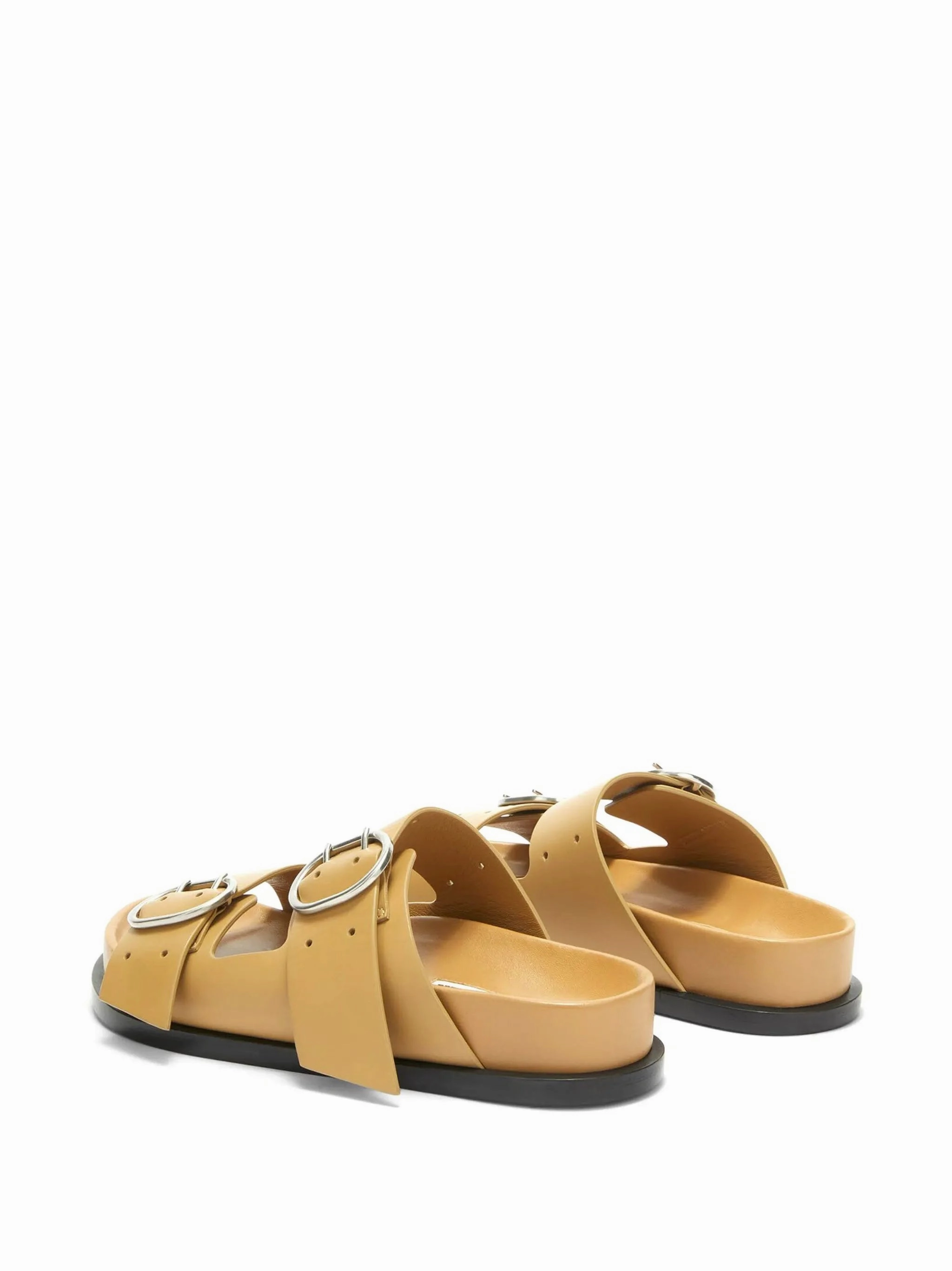 Van Noten Sandals buckle leather flat sandals