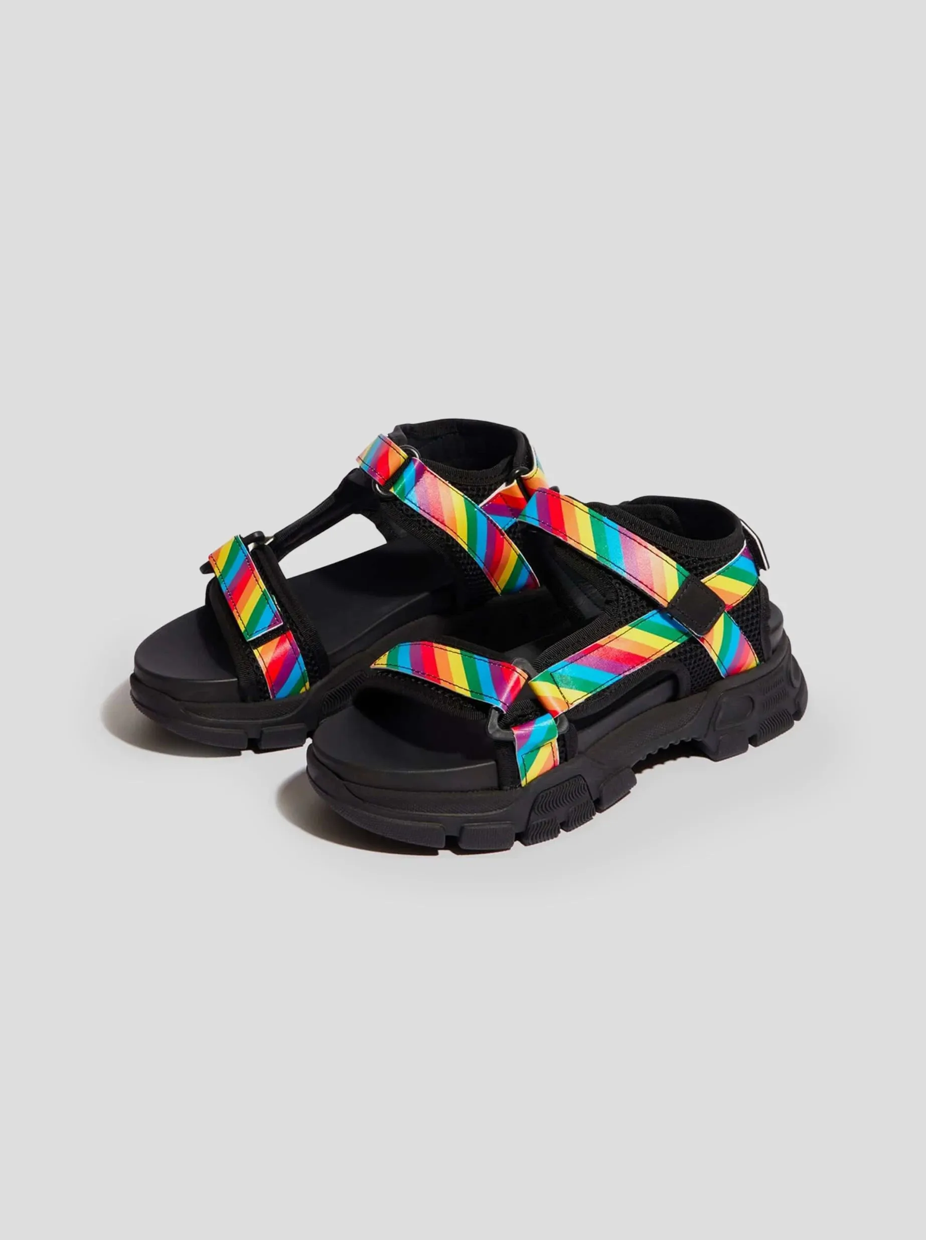 Travis Sandals in Rainbow Italian Sandals Made In Italy