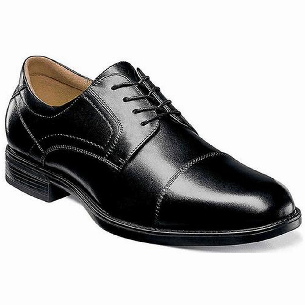 Derbies Or Oxfords Florsheim Midtown Cap Toe Oxford Black Smooth Leather (Men's)