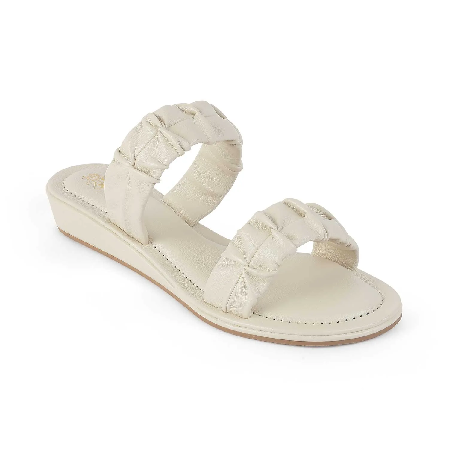 Flat Shoes Rubi Tresmode Belo Beige Women's Casual Small Wedge Sandals