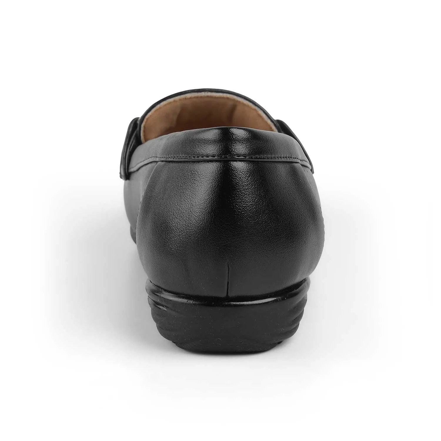 Tresmode Buc Black Women's Casual Loafers Raffia Loafers