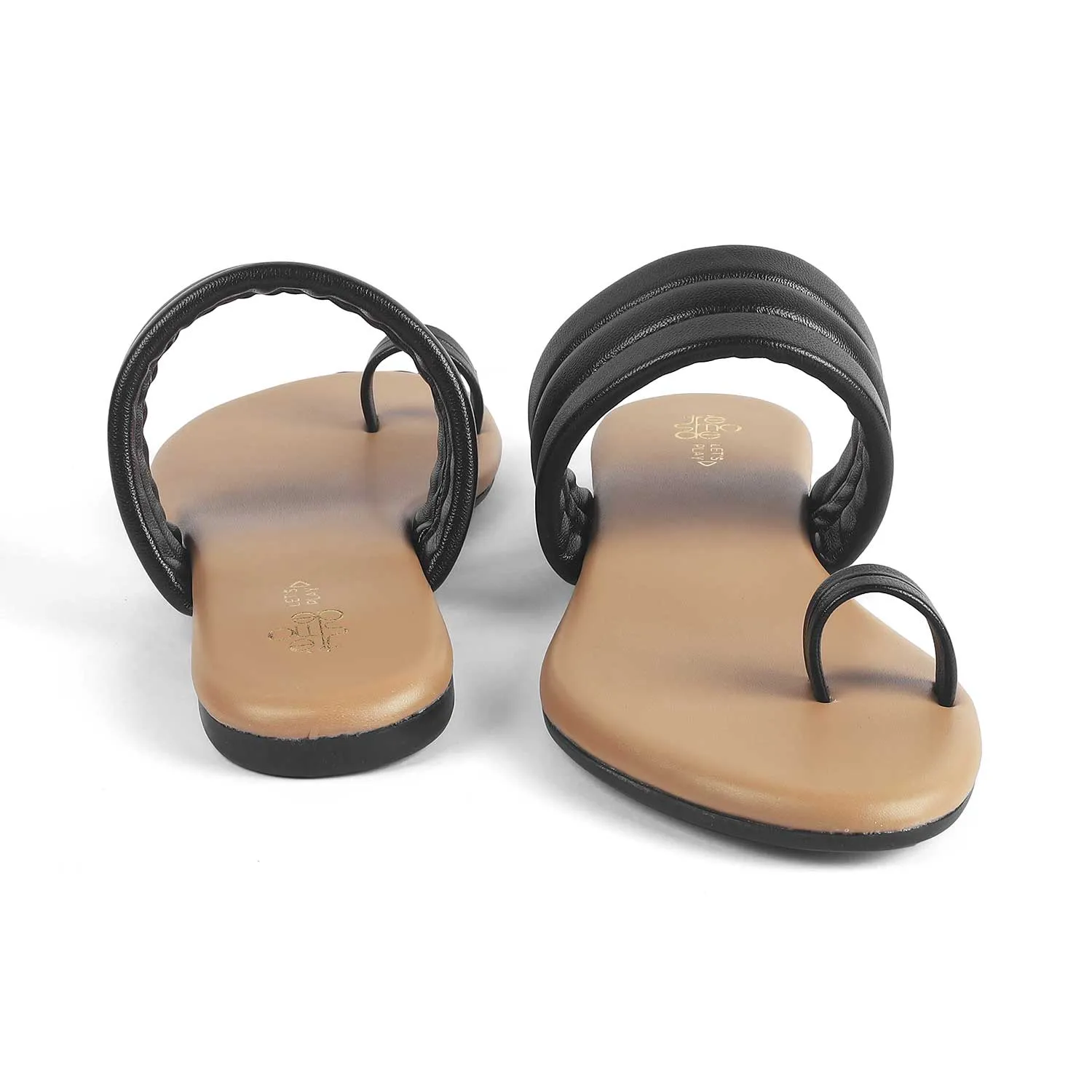 Denim Flat Shoes Tresmode Ceflat Black Women's Dress Flats