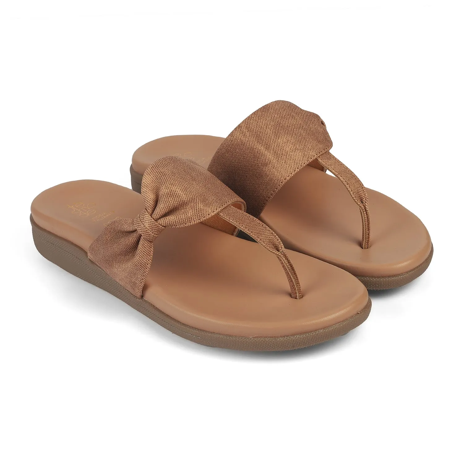 Flat Track Shoes Tresmode Copela Beige Women's Dress Platform Flats