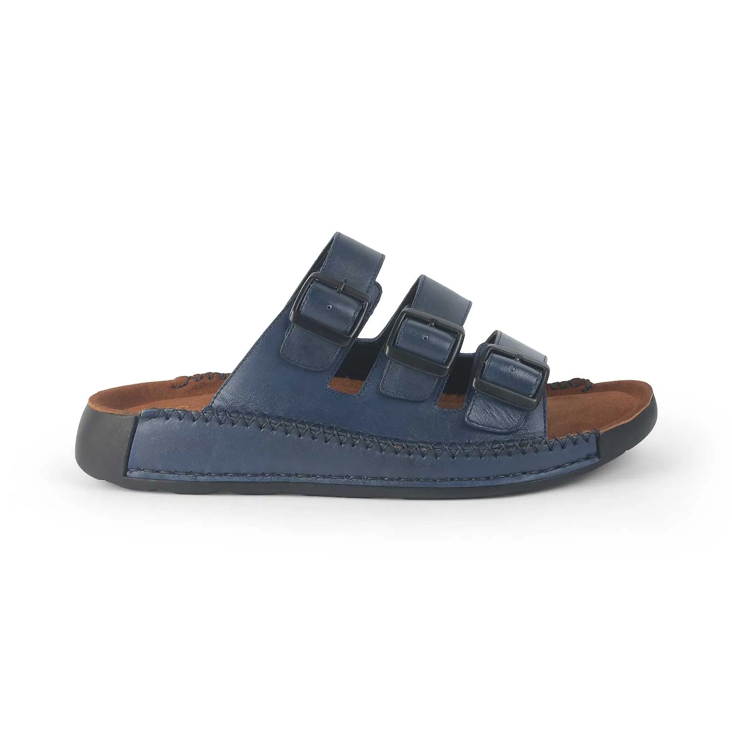 Tresmode Jagri Blue Men's Sandals Wicker Sandals
