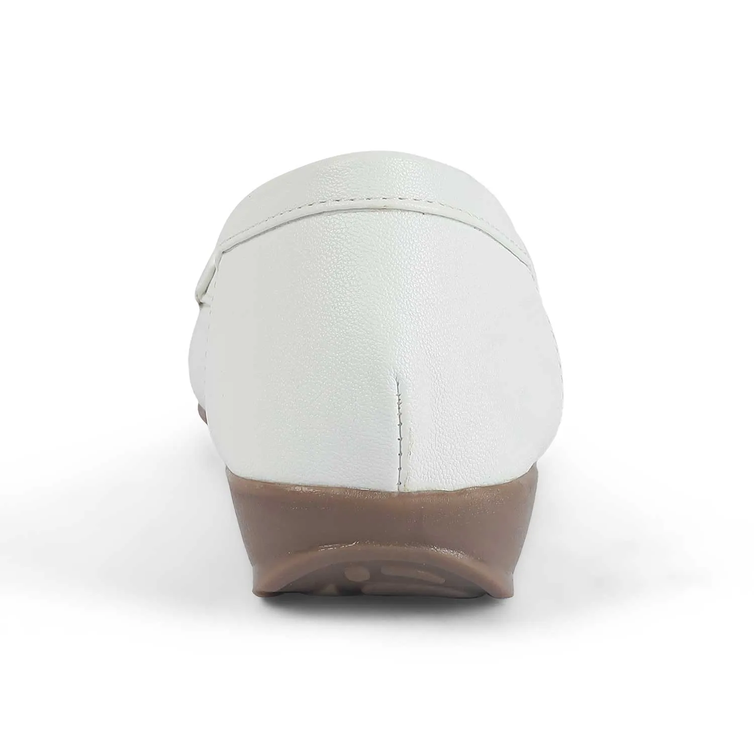 Tresmode Lasi White Women's Casual Loafers Loafers With Socks