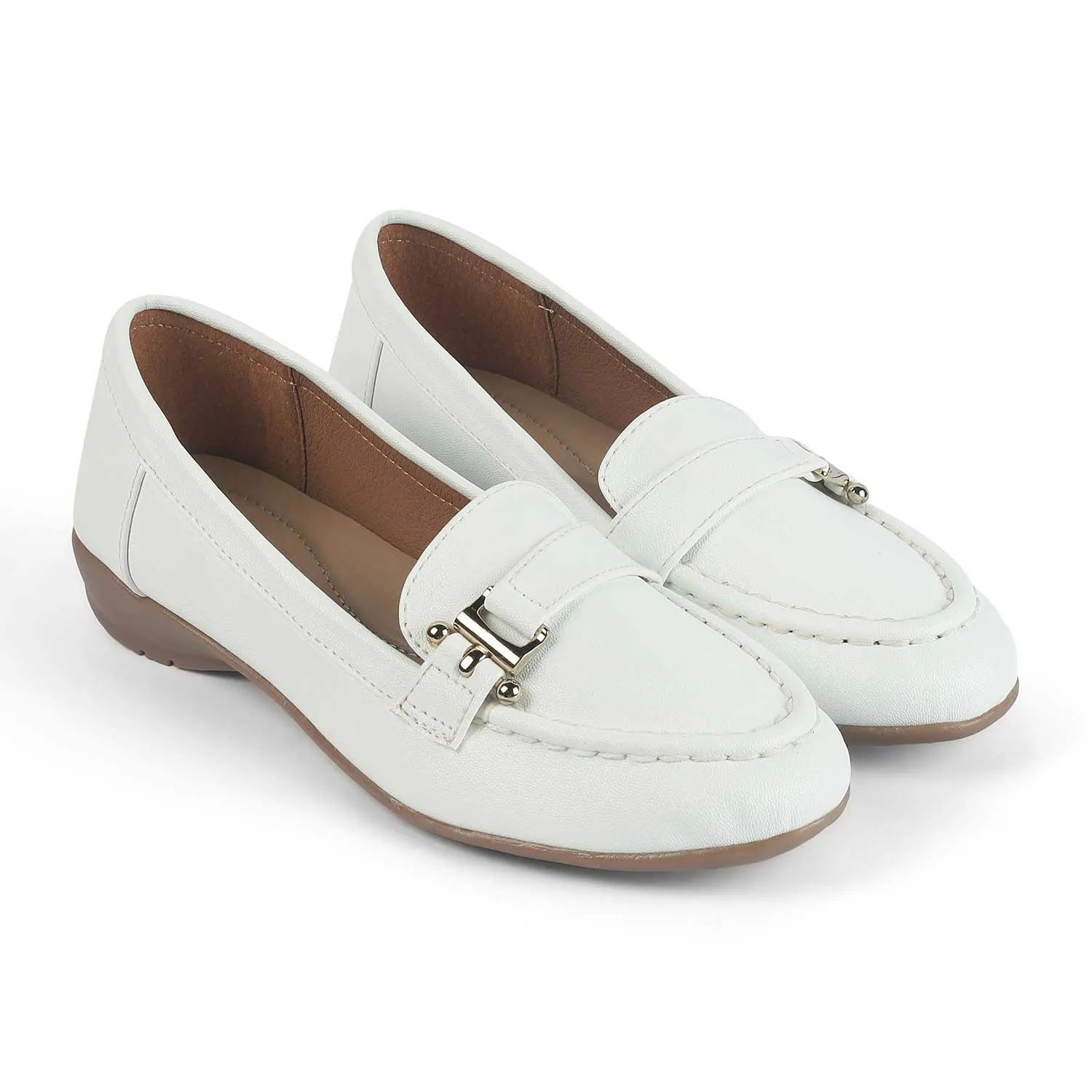 Loafers Route 40 Tresmode Lasi White Women's Casual Loafers