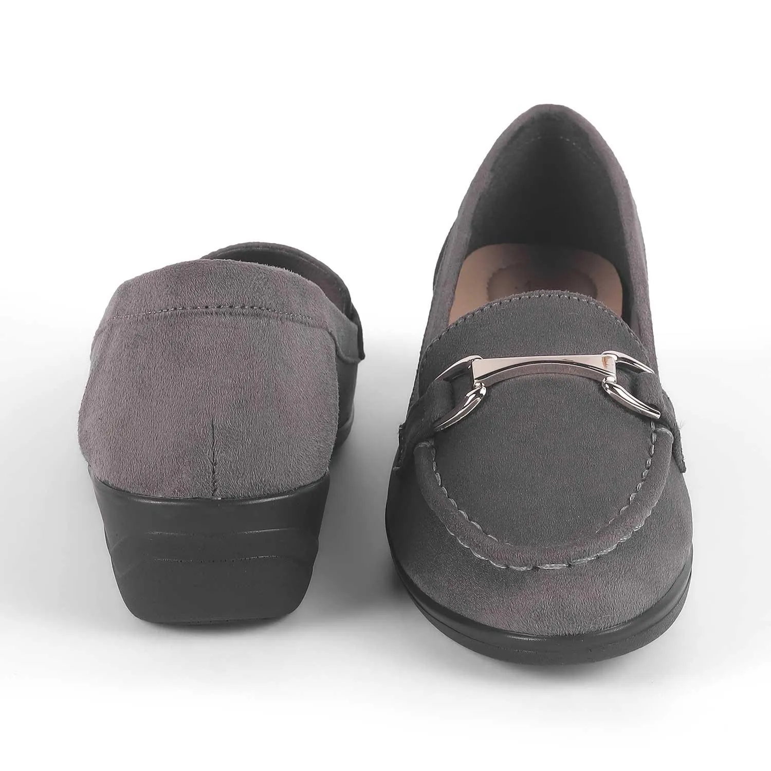 Vagabond Cosmo Loafers Tresmode Lucia Grey Women's Casual Wedge Loafers