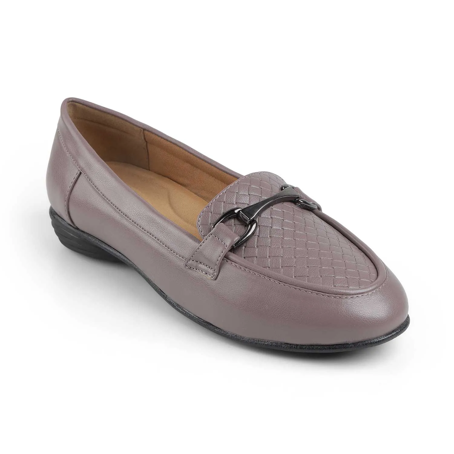 Tresmode Mor Dark Grey Women's Casual Loafers Height Increasing Loafers