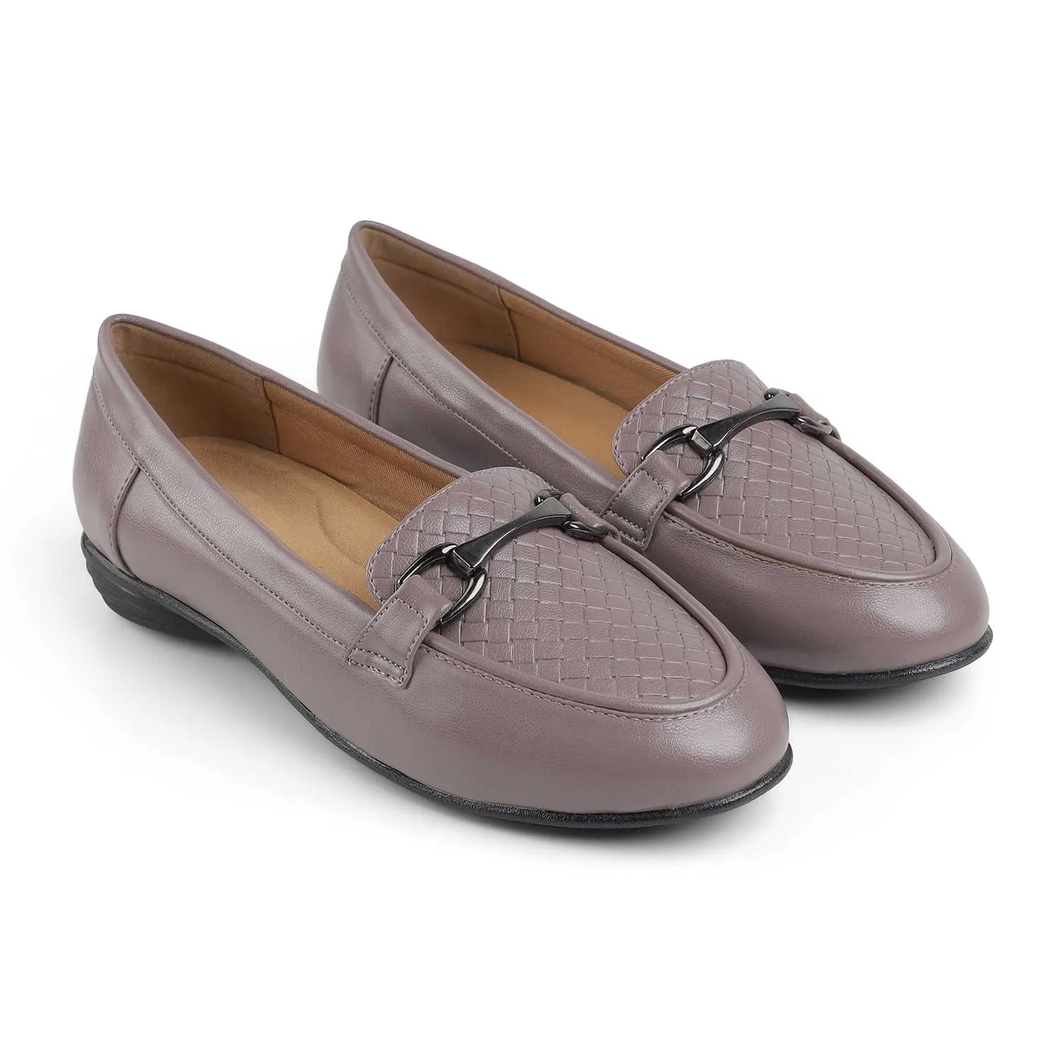 Tresmode Mor Dark Grey Women's Casual Loafers Easy Street Loafers