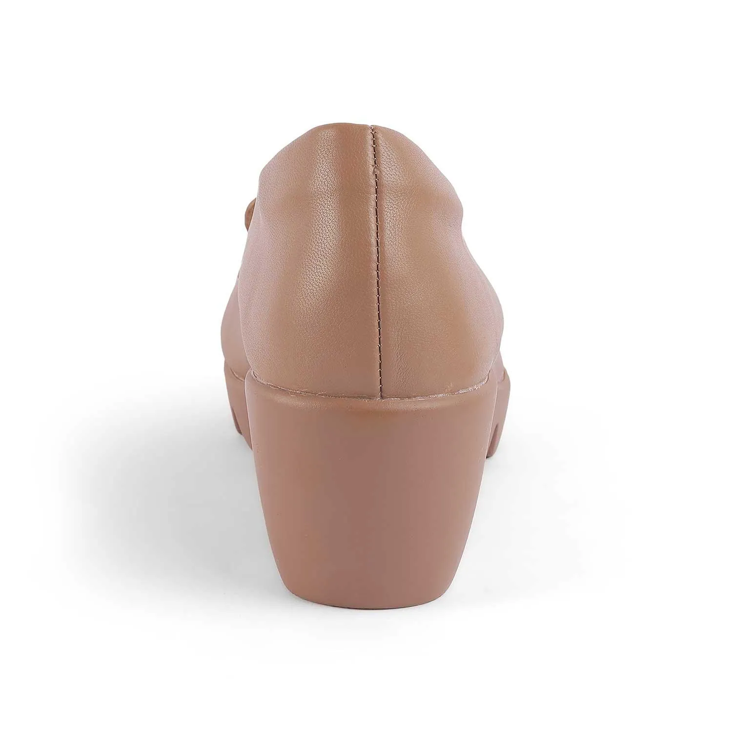 Moschino Loafers Tresmode Towes Taupe Women's Dress Wegde Loafers