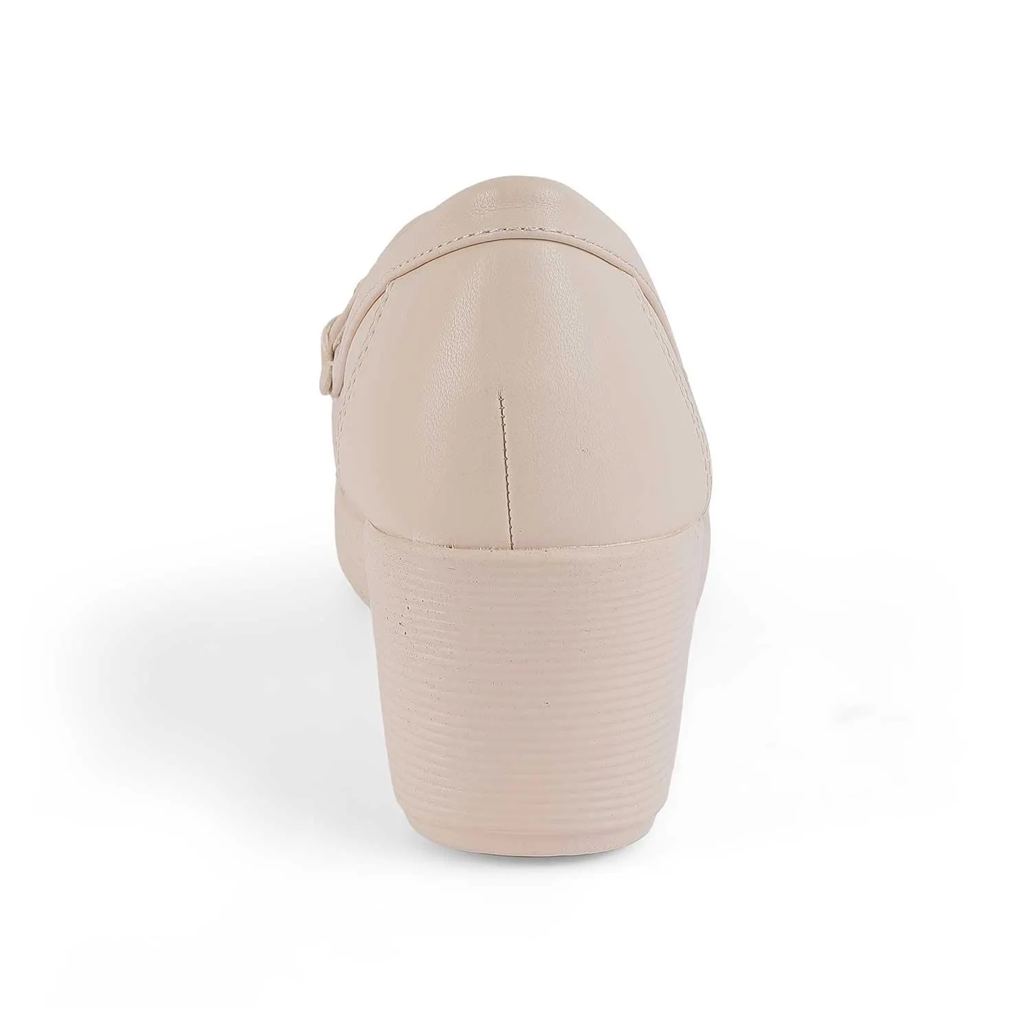 Tresmode Trebien White Women's Wedge Loafers Miu Miu Leather Loafers