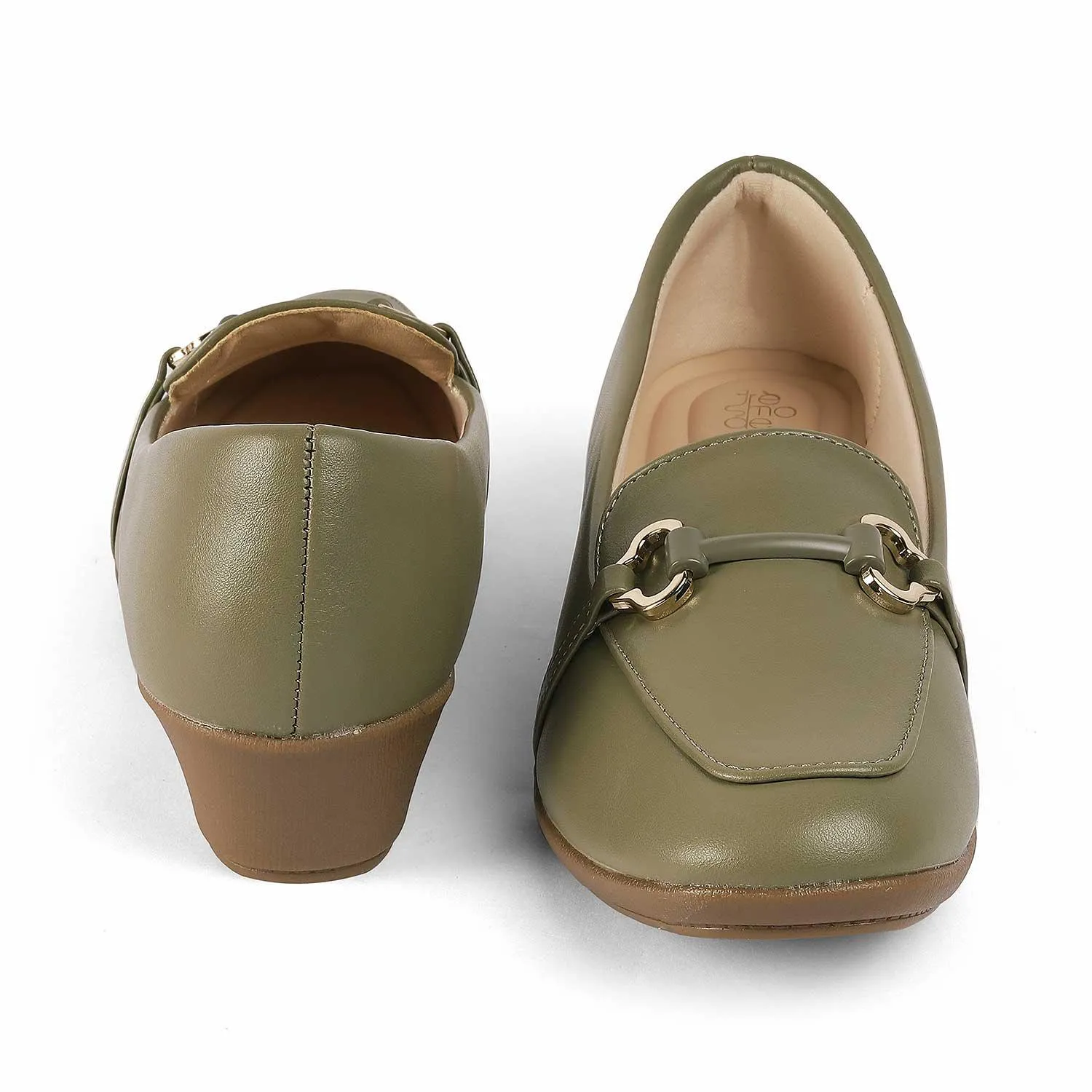 Tresmode Trevy Green Women's Casual Sole Loafers NULL