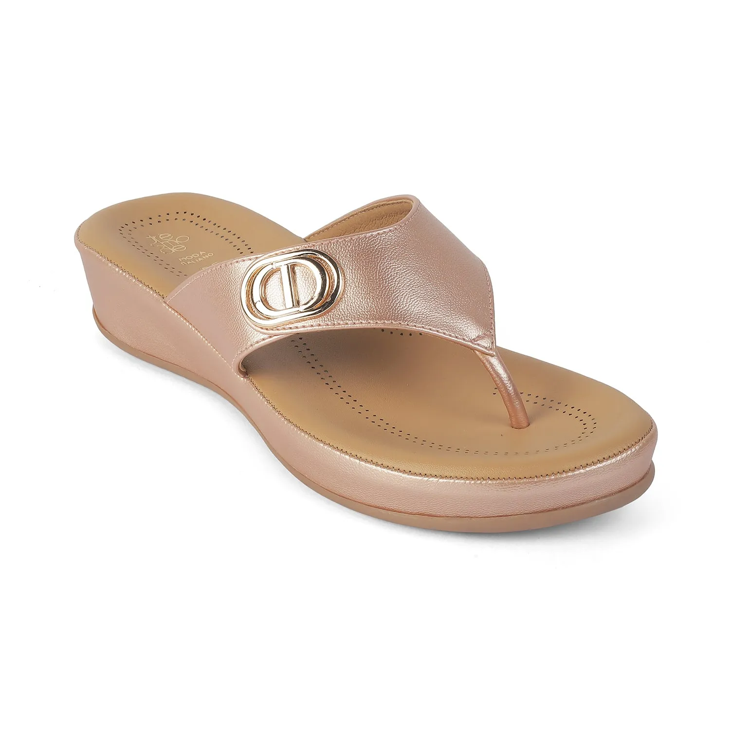 Tresmode Vantaa Champagne Women's Dress Platform Flats Flat Feet Overpronation Running Shoes