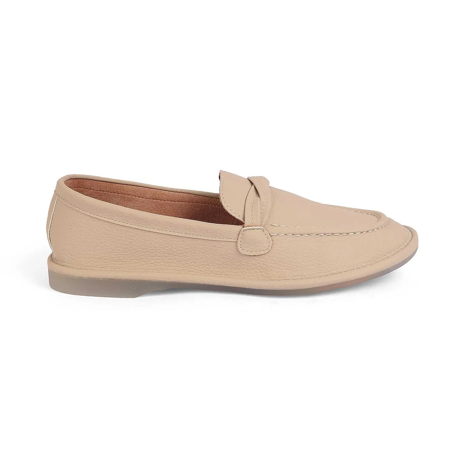 Tresmode Yorko Beige Women's Casual Loafers Suede Loafers On Sale