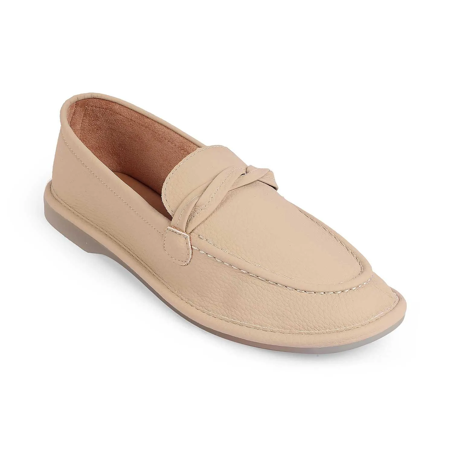 Tresmode Yorko Beige Women's Casual Loafers Dsw Platform Loafers