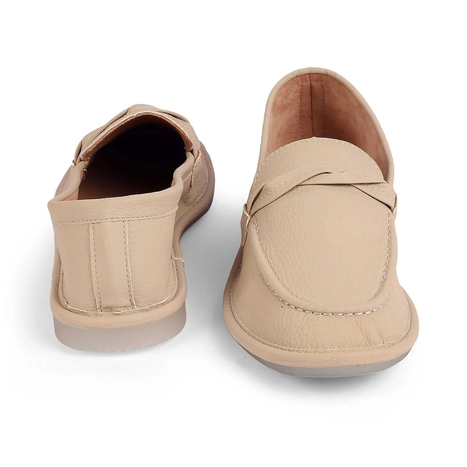 Pathy Loafers Tresmode Yorko Beige Women's Casual Loafers