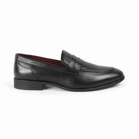 Adrian Quad Platform Loafers Tresmode Aris Black Men's Leather Penny Loafers