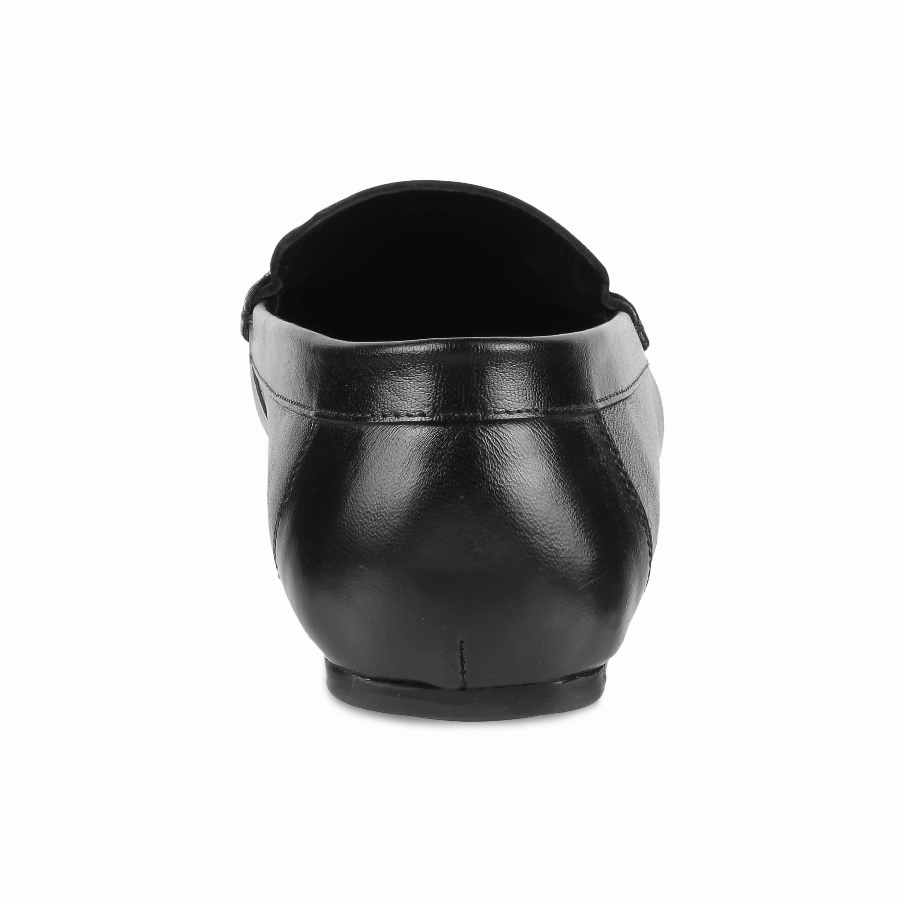 Tresmode Bilbao Black Men's Leather Loafers With Loafers