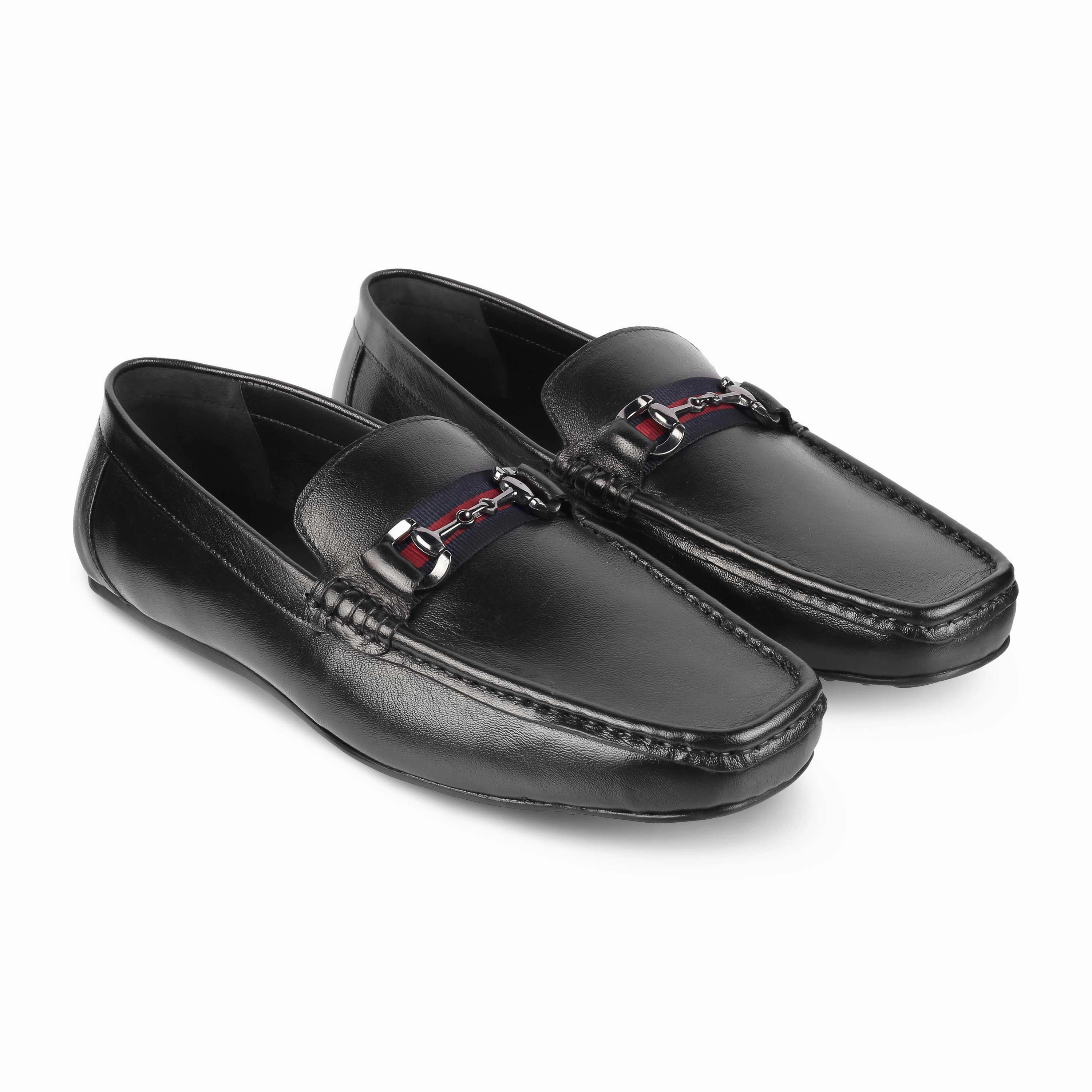 Tresmode Bilbao Black Men's Leather Loafers Adrian Loafers