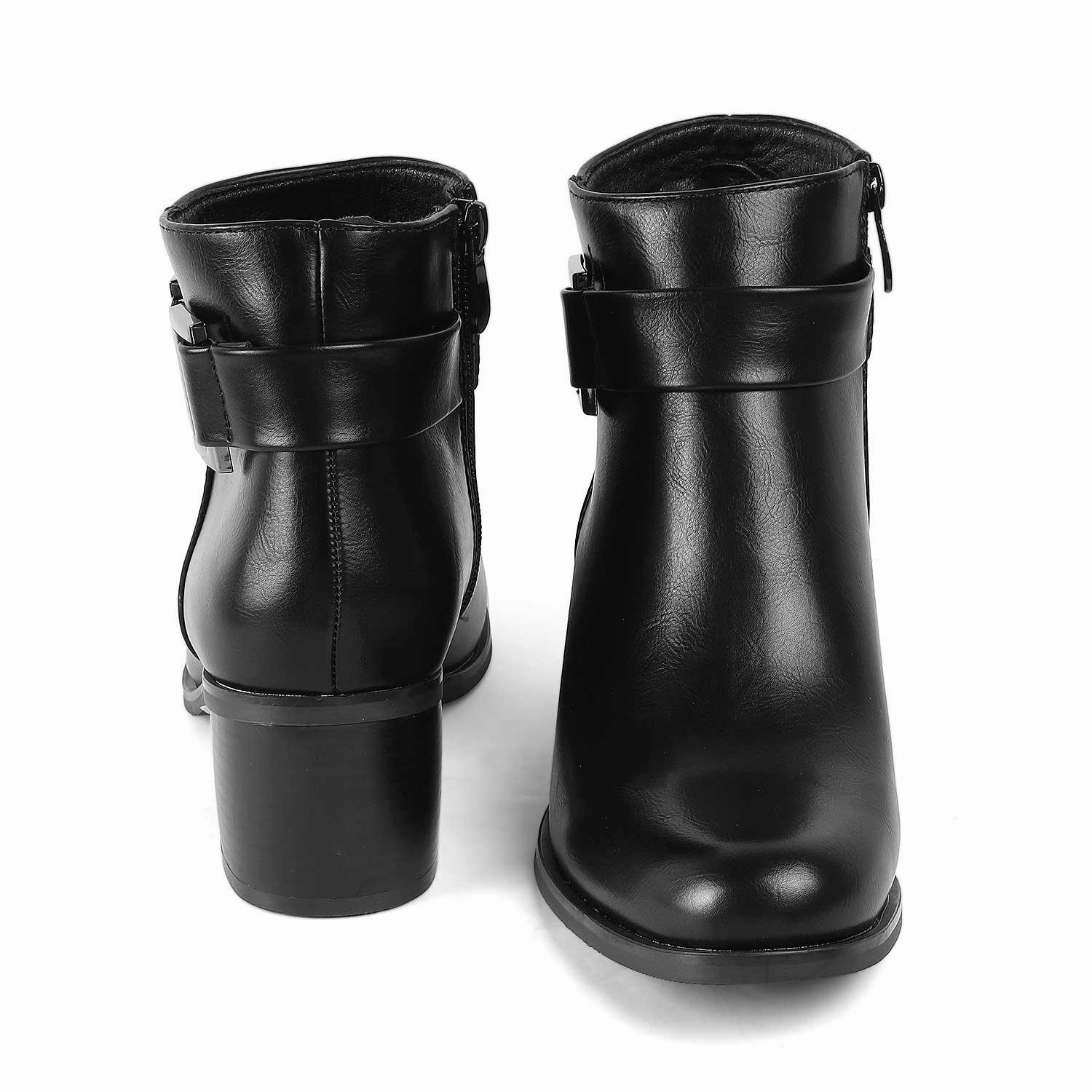 Tresmode Geneve Black Women's Ankle-length Boots Boots Monkey