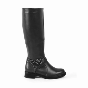 Tresmode Luc Black Women's Knee-length Boots Kiss Boots