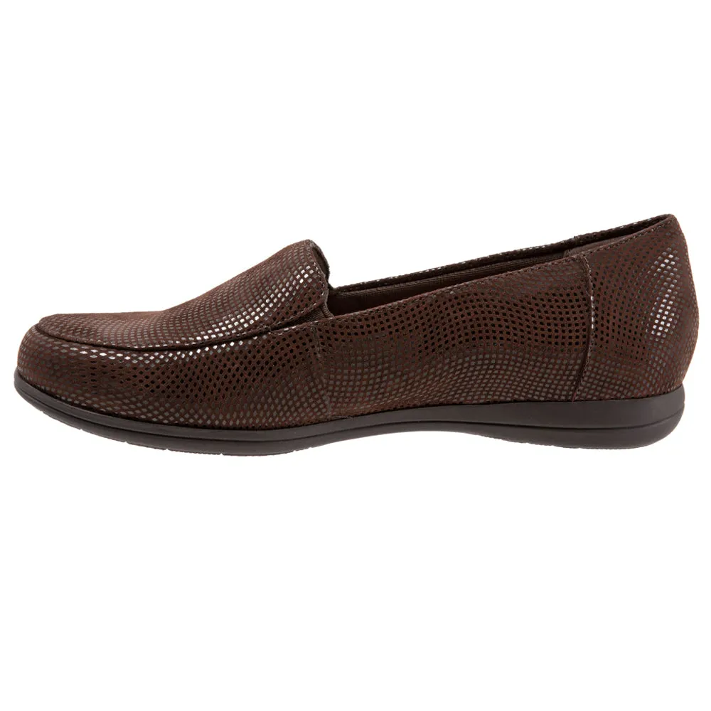 Loafers Loro Piana Trotters Deanna Slip-On Brown Mini Dots (Women's)