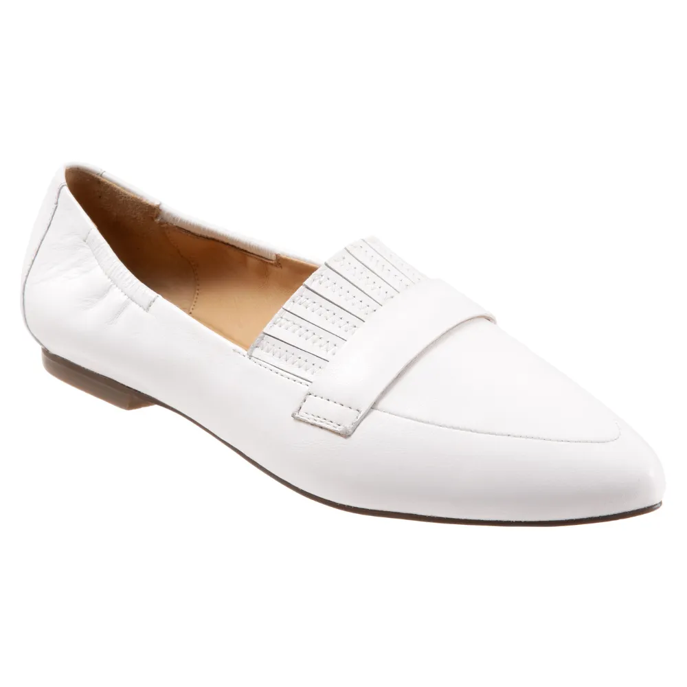 Trotters Emotion White Leather Slip-On (Women's) Gucci Crocodile Loafers