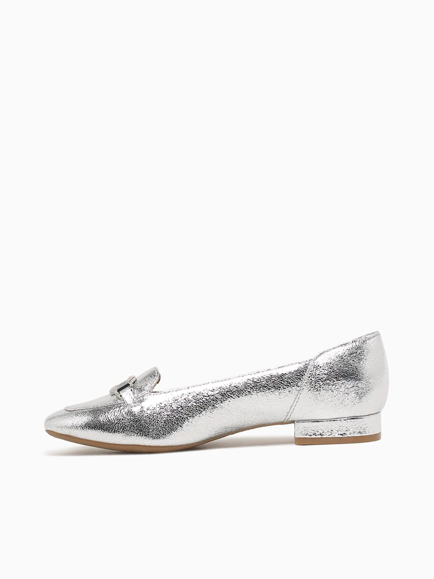 Celine Silver Jeweled Loafers