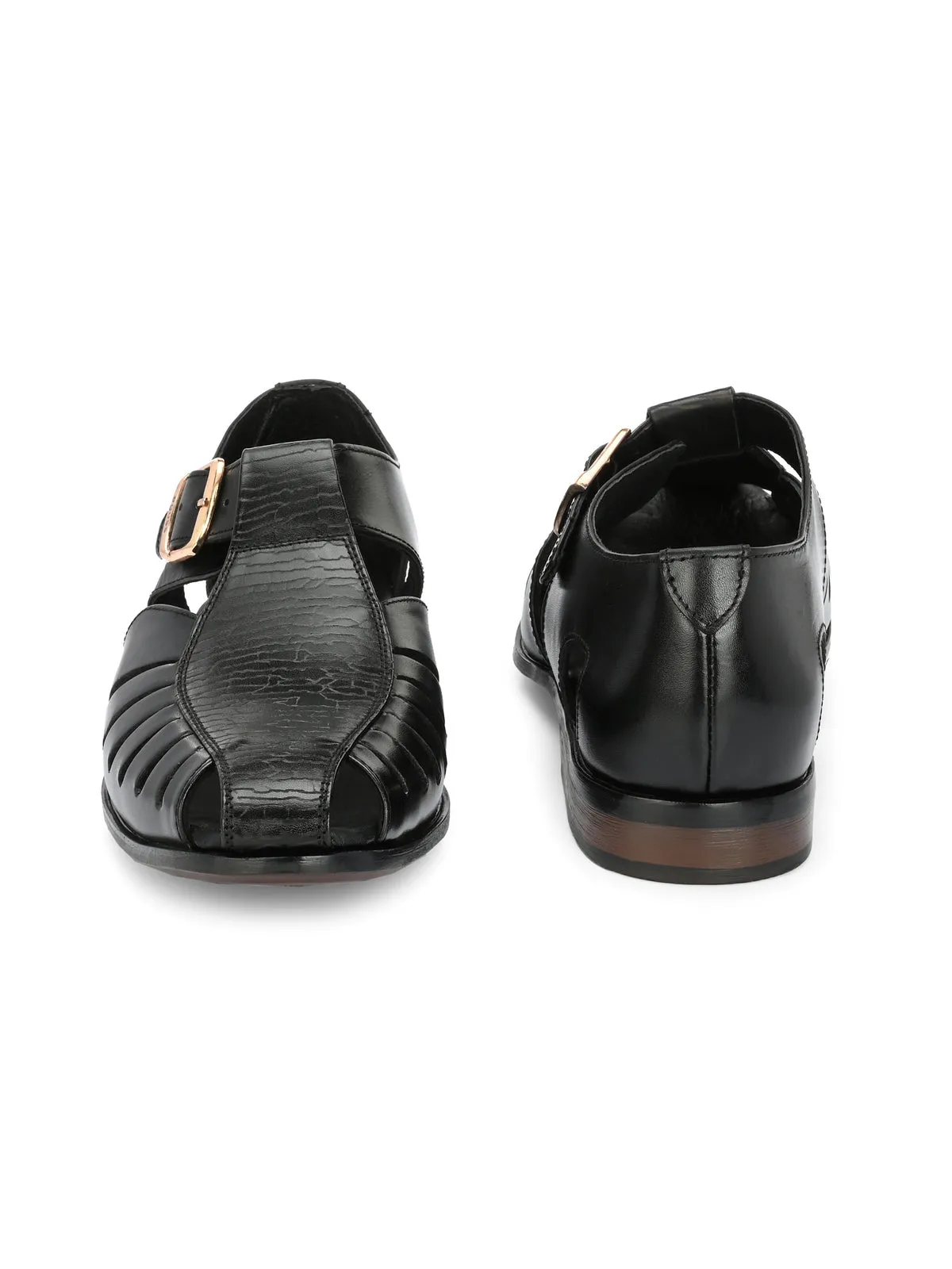 Sandals Hunter Park Roman Leather Ethnic Peshawari Sandals