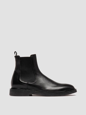 HOPKINS FLEXI 204 - Black Leather Chelsea Boots Leon Mexico Boots
