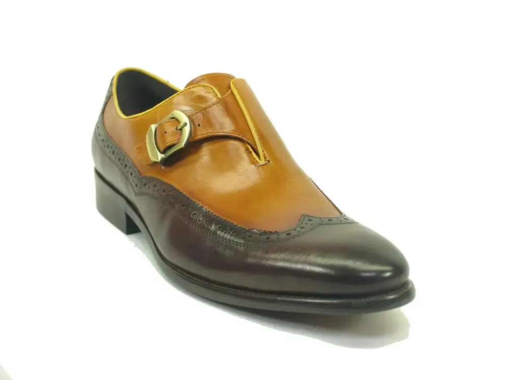 Wedge Penny Loafers Two Tone Wingtip Buckle Loafer