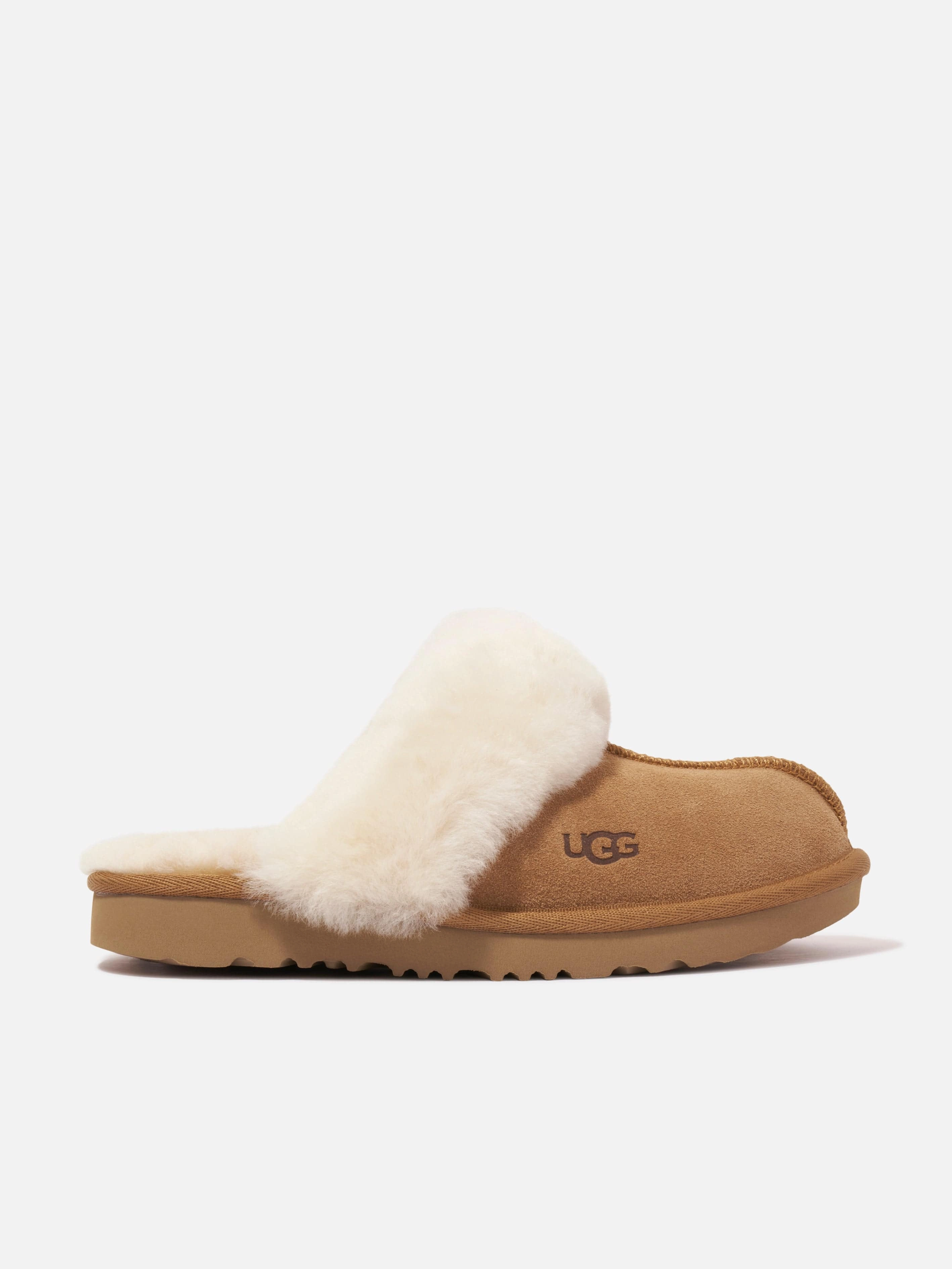 UGG Girls Cozy II Slippers in Brown Size 4 Ugg Slippers
