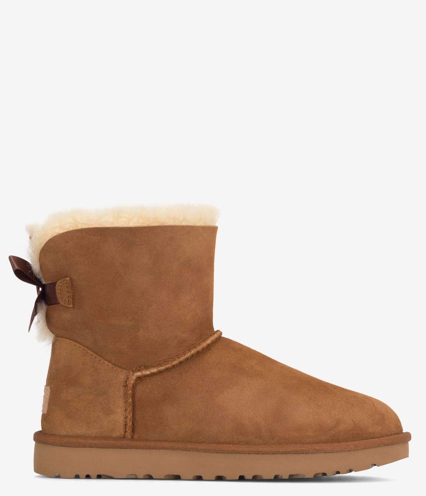 UGG Mini Bailey Bow II Sheepskin Boot - Women Over The Knee Boots Suede