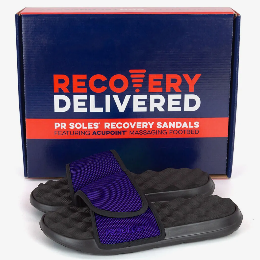 PR SOLES La Jolla Recovery Adjustable Slide Sandals Cushion For Sandals