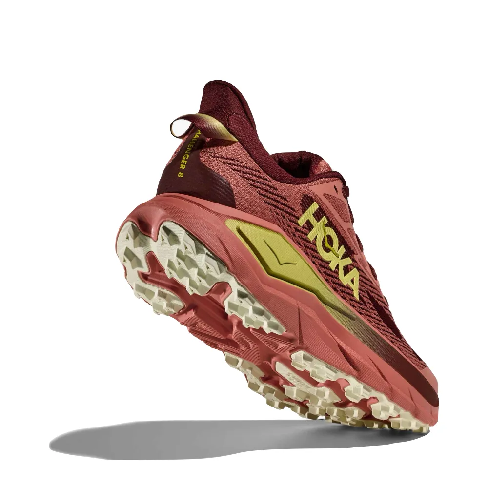 Shoes Bellevue Hoka Women's Challenger 8 Sneaker in Blush/Dark Cedar