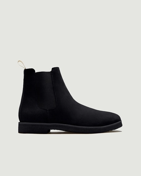 Chelsea Boot | Black Suede Roughout Cowboy Boots