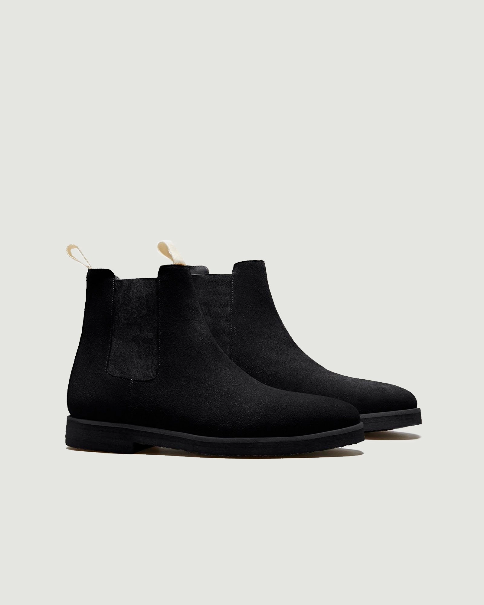 Dress Boots Low Heel Chelsea Boot | Black Suede