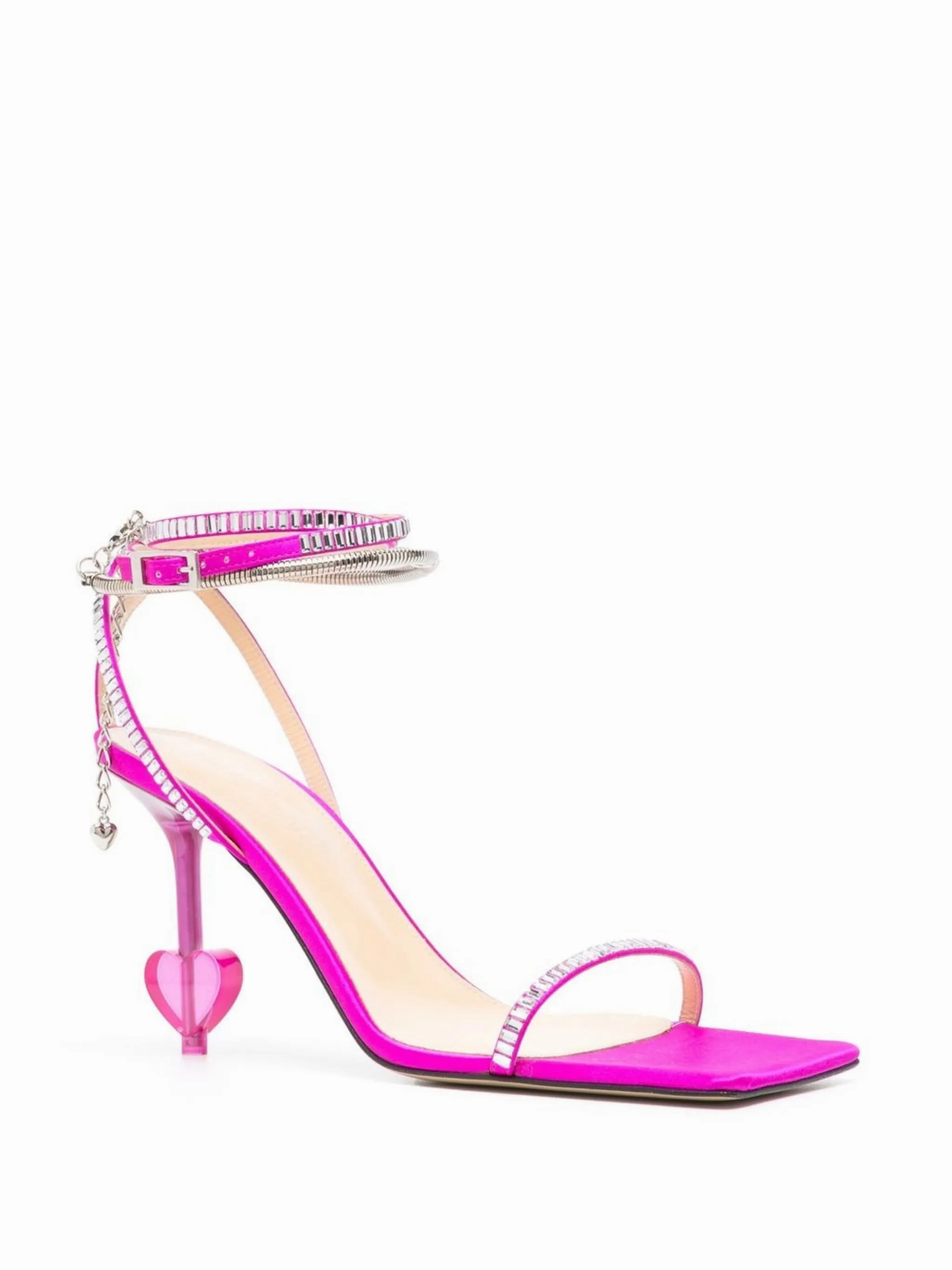 105mm square-toe sandals Slim Sandals