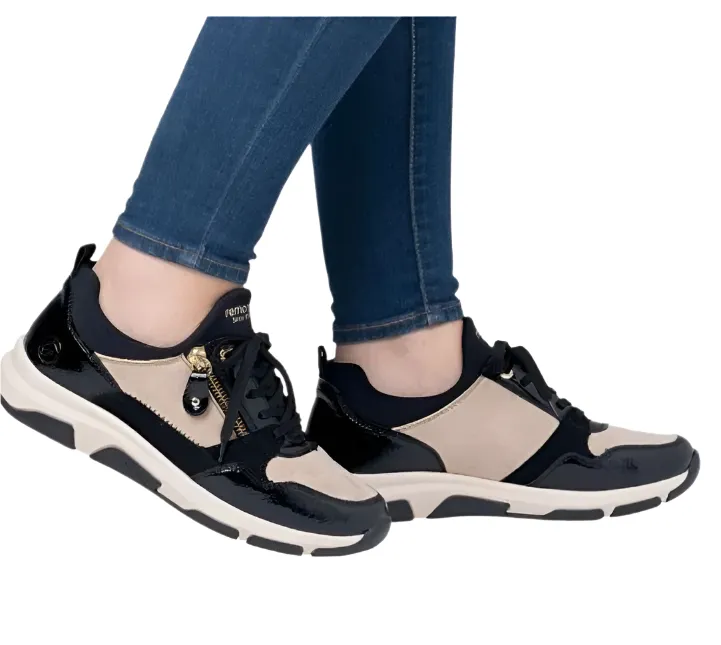 Sandals In Jcpenney Remonte Women's Oxford Lace Up Sneaker - Black