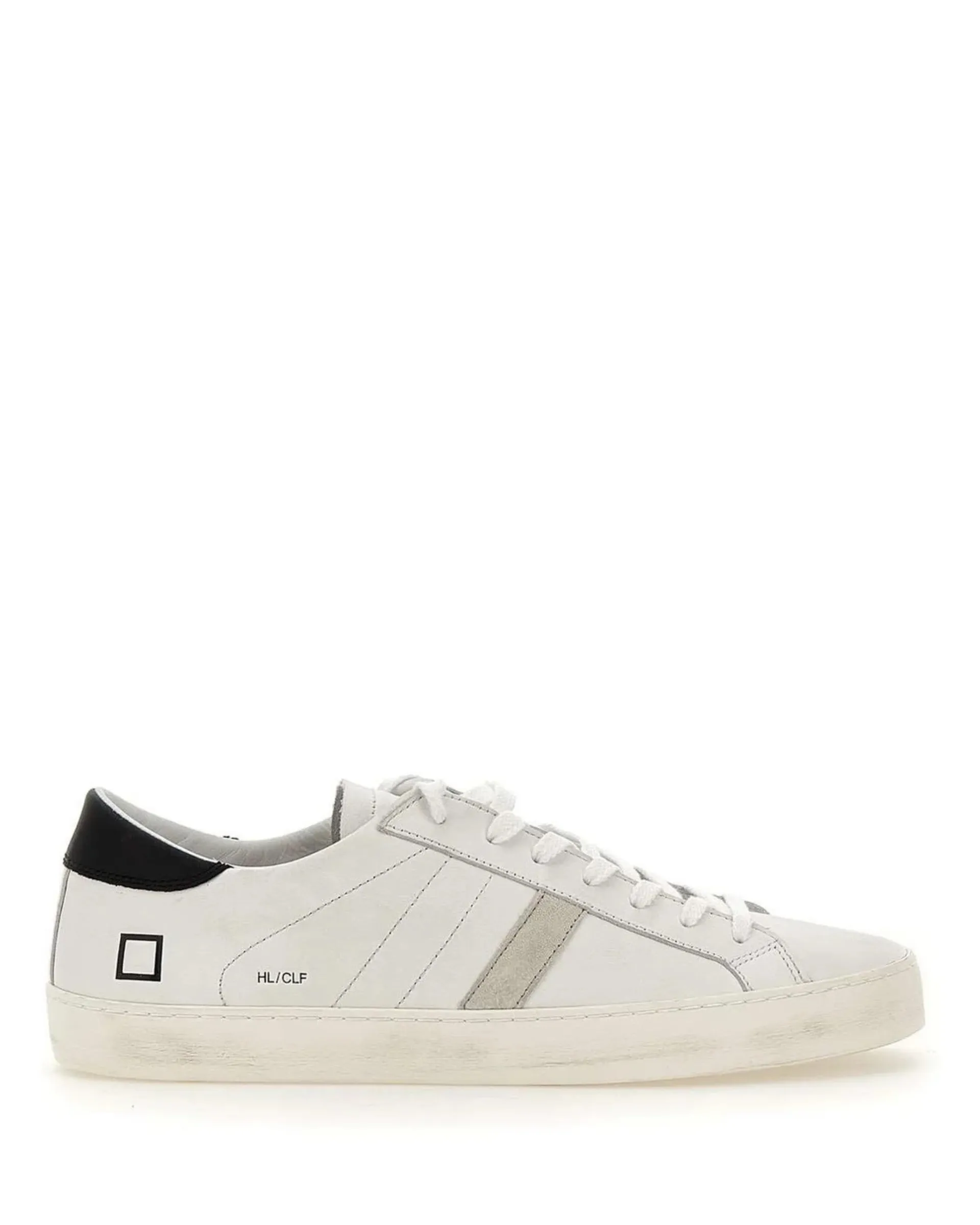 M Hill Low Calf White/Black Block Sneakers